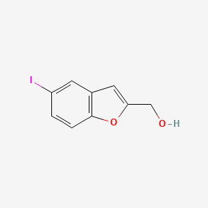 molecular formula C9H7IO2 B8500228 (5-Iodo-benzofuran-2-yl)-methanol 