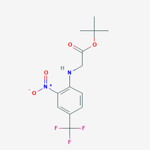 Tert-butyl (2-nitro-4-trifluoromethyl-phenylamino)-acetate