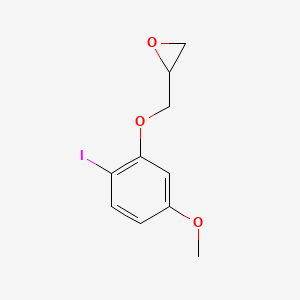 molecular formula C10H11IO3 B8500245 [(2-Iodo-5-methoxyphenoxy)methyl]oxirane 