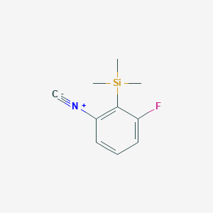 molecular formula C10H12FNSi B8500279 3-Fluoro-2-trimethylsilylphenyl isonitrile 