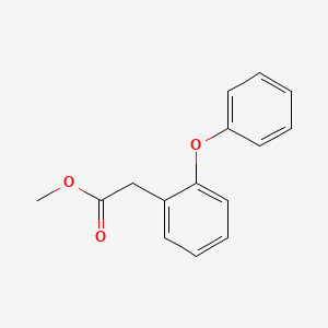 molecular formula C15H14O3 B8500304 Benzeneacetic acid,2-phenoxy-,methyl ester 