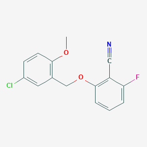 2-(5-Chloro-2-methoxybenzyloxy)-6-fluorobenzonitrile