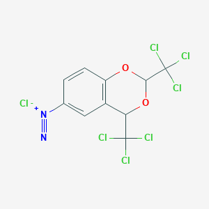 2,4-Bis(trichloromethyl)-2H,4H-1,3-benzodioxine-6-diazonium chloride