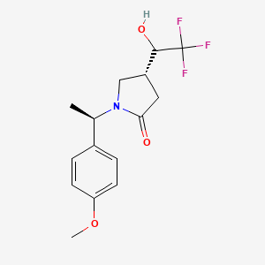 (4R)-1-((R)-1-(4-Methoxyphenyl)ethyl)-4-(2,2,2-trifluoro-1-hydroxyethyl)pyrrolidin-2-one