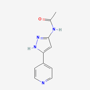 molecular formula C10H10N4O B8500403 N-(5-Pyridin-4-yl-1H-pyrazol-3-yl)-acetamide 