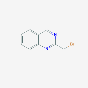 molecular formula C10H9BrN2 B8500435 2-(1-Bromo-ethyl)-quinazoline 