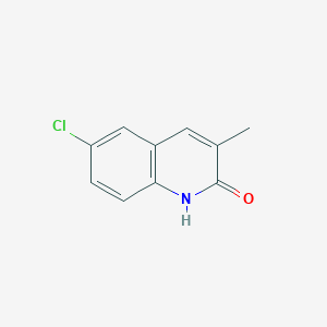 molecular formula C10H8ClNO B8500485 6-Chloro-3-methylcarbostyril 
