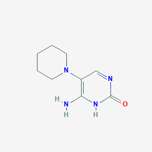 molecular formula C9H14N4O B8500489 5-Piperidinocytosine 