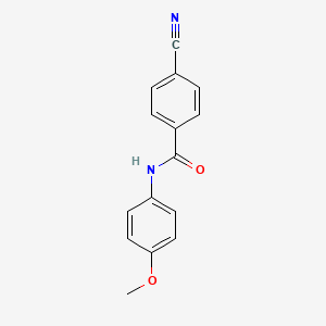 molecular formula C15H12N2O2 B8500495 4-cyano-N-(4-methoxyphenyl)benzamide 