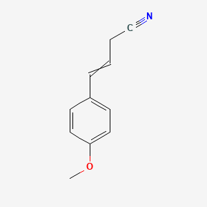 molecular formula C11H11NO B8500503 4-(4-Methoxyphenyl)but-3-enenitrile CAS No. 87639-24-5
