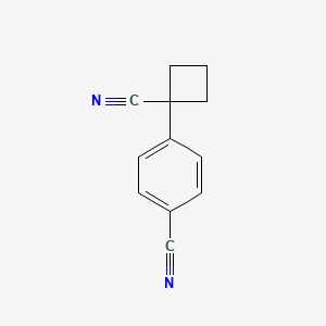 molecular formula C12H10N2 B8500517 4-(1-Cyanocyclobutyl)benzonitrile 