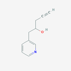 molecular formula C10H11NO B8500533 5-(3-Pyridyl)-1-pentyn-4-ol 