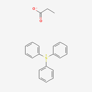 molecular formula C21H20O2S B8500589 Triphenylsulfanium propanoate CAS No. 342809-27-2