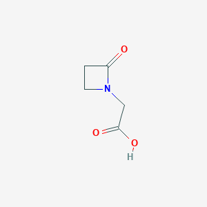 molecular formula C5H7NO3 B8500593 2-Oxoazetidine-1-acetic acid 