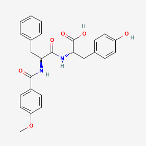 molecular formula C26H26N2O6 B8500621 N-(4-methoxybenzoyl)-phenylalanyltyrosine CAS No. 60142-80-5