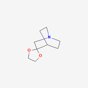 molecular formula C9H15NO2 B8500632 3-Quinuclidinone ethyleneketal CAS No. 26814-49-3