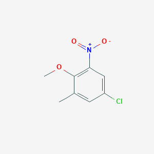molecular formula C8H8ClNO3 B8500700 2-Nitro-4-chloro-6-methylanisole 