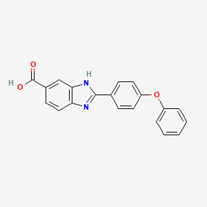 molecular formula C20H14N2O3 B8500714 2-(4-phenoxyphenyl)-3H-benzimidazole-5-carboxylic acid CAS No. 516481-37-1
