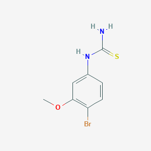 molecular formula C8H9BrN2OS B8500720 1-(4-Bromo-3-methoxyphenyl)thiourea 