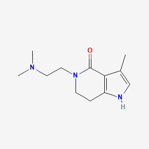 molecular formula C12H19N3O B8500724 5-(2-Dimethylamino-ethyl)-3-methyl-1,5,6,7-tetrahydro-pyrrolo[3,2-c]pyridin-4-one 