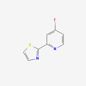 molecular formula C8H5FN2S B8500731 2-(4-Fluoropyridin-2-yl)thiazole 