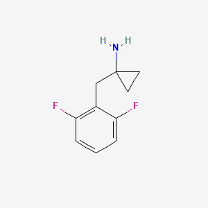 molecular formula C10H11F2N B8500773 1-(2,6-Difluoro-benzyl)-cyclopropylamine 