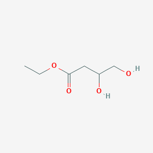 molecular formula C6H12O4 B8500803 3,4-Dihydroxybutanoic acid ethyl ester 