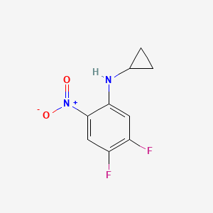 molecular formula C9H8F2N2O2 B8500806 N-cyclopropyl-4,5-difluoro-2-nitroaniline 