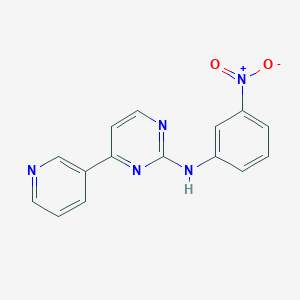 molecular formula C15H11N5O2 B8500813 (3-Nitro-phenyl)-(4-pyridin-3-yl-pyrimidin-2-yl)-amine 