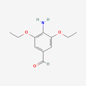 molecular formula C11H15NO3 B8500820 4-Amino-3,5-diethoxybenzaldehyde CAS No. 909854-06-4