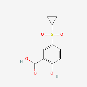 molecular formula C10H10O5S B8500849 5-Cyclopropanesulfonyl-2-hydroxy-benzoic acid 