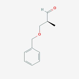 molecular formula C11H14O2 B8500899 (S)-3-benzyloxy-2-methylpropanal CAS No. 79027-28-4