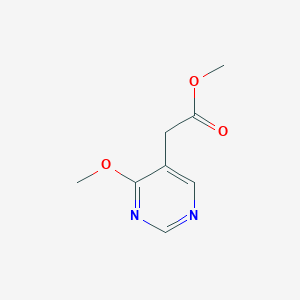 molecular formula C8H10N2O3 B8500905 Methyl(4-methoxy-5-pyrimidinyl)acetate CAS No. 1190392-36-9