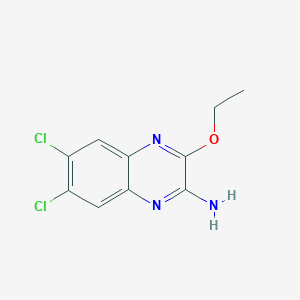 molecular formula C10H9Cl2N3O B8500993 2-Amino-6,7-dichloro-3-ethoxy-quinoxaline 