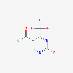 molecular formula C6HClF4N2O B8501062 2-Fluoro-4-trifluoromethylpyrimidine-5-carbonyl chloride 