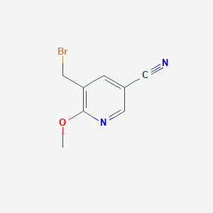 molecular formula C8H7BrN2O B8501070 5-(Bromomethyl)-6-methoxynicotinonitrile 