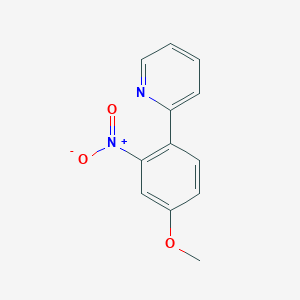 molecular formula C12H10N2O3 B8501072 2-(4-Methoxy-2-nitrophenyl)pyridine 