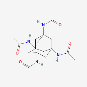 molecular formula C18H28N4O4 B8501081 1,3,5,7-Tetraacetamidoadamantane 