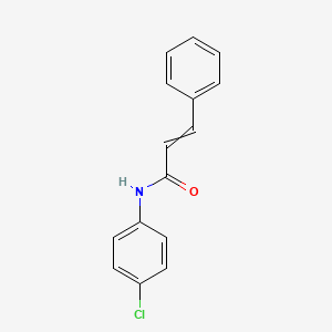 molecular formula C15H12ClNO B8501089 N-(4-chlorophenyl)-3-phenylprop-2-enamide 