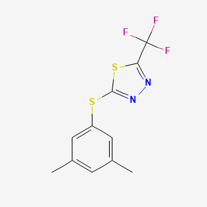 molecular formula C11H9F3N2S2 B8501158 2-[(3,5-Dimethylphenyl)sulfanyl]-5-(trifluoromethyl)-1,3,4-thiadiazole CAS No. 62617-37-2