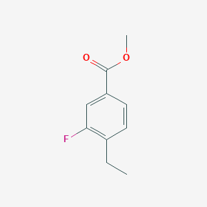 molecular formula C10H11FO2 B8501186 Methyl 4-ethyl-3-fluorobenzoate 