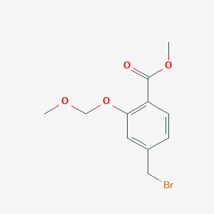 molecular formula C11H13BrO4 B8501291 Methyl 4-bromomethyl-2-methoxymethoxybenzoate 