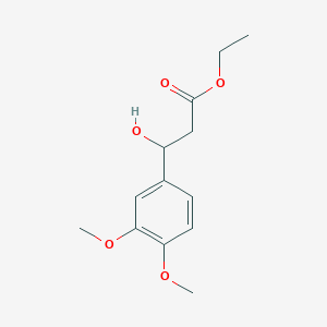 molecular formula C13H18O5 B8501327 Ethyl 3-(3,4-dimethoxyphenyl)-3-hydroxypropionate 