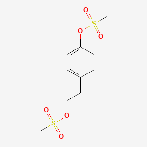 molecular formula C10H14O6S2 B8501332 1-Methylsulfonyloxy-4-(2-methylsulfonyloxyethyl)benzene 