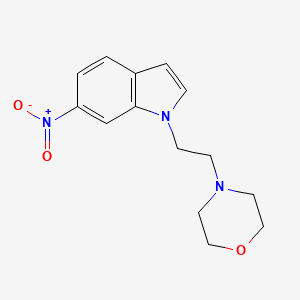 4-[2-(6-Nitroindol-1-yl)ethyl]morpholine