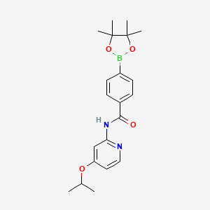 N-(4-isopropoxypyridin-2-yl)-4-(4,4,5,5-tetramethyl-1,3,2-dioxaborolan-2-yl)benzamide