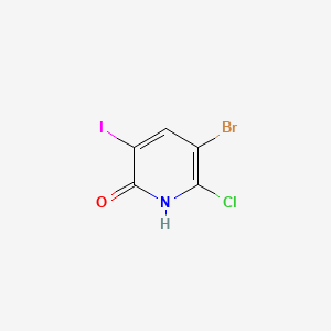 5-Bromo-6-chloro-3-iodopyridin-2-ol