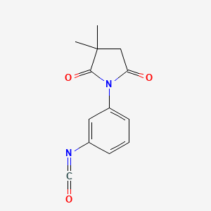B8501439 1-(3-Isocyanatophenyl)-3,3-dimethylpyrrolidine-2,5-dione CAS No. 88011-40-9