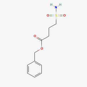 molecular formula C11H15NO4S B8501445 Benzyl 4-sulfamoylbutanoate 