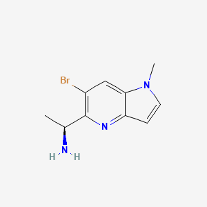 (S)-1-(6-Bromo-1-methyl-1H-pyrrolo[3,2-b]pyridin-5-yl)ethanamine